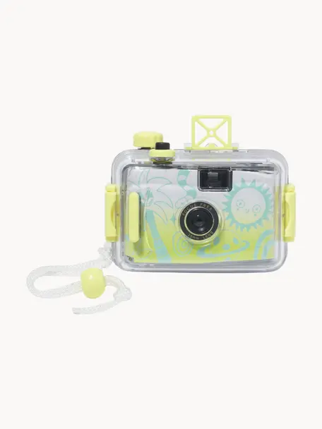 Appareil photo sous-marin avec boîtier étanche Sea Kids, Plastique ABS, Blanc cassé, vert turquoise, jaune pâle, larg. 15 x haut. 11 cm