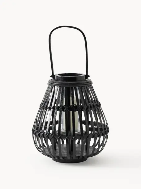 Lanterne Roshni, Noir, Ø 24 x haut. 28 cm