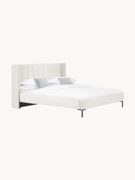 Čalouněná postel Dusk, Greige, Š 180 x D 200 cm