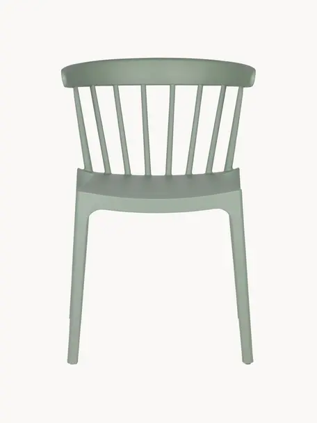Skladacia záhradná stolička Bliss, Polypropylén, Šalviová zelená, Š 52 x H 53 cm