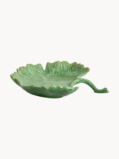 Ručně vyrobený servírovací talíř Anuta, D 29 x Š 26 cm, Glazovaná keramika, Zelená, Š 29 cm, H 26 cm