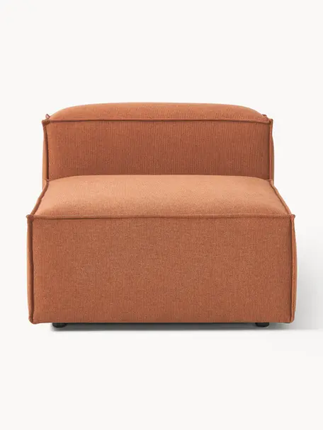 Middelste module Lennon, Bekleding: 100% polyester De slijtva, Frame: massief grenenhout, multi, Poten: kunststof Dit product is , Geweven stof terracotta, B 89 x D 119 cm