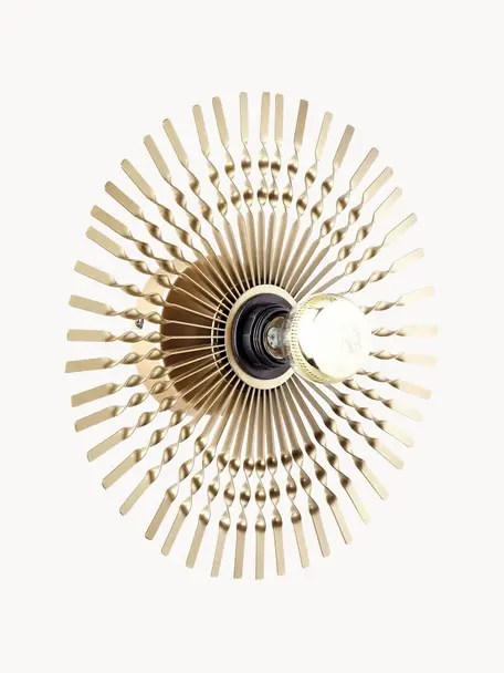 Design Wandleuchte Mendoza, Lampenschirm: Metall, beschichtet, Goldfarben, Ø 33 cm