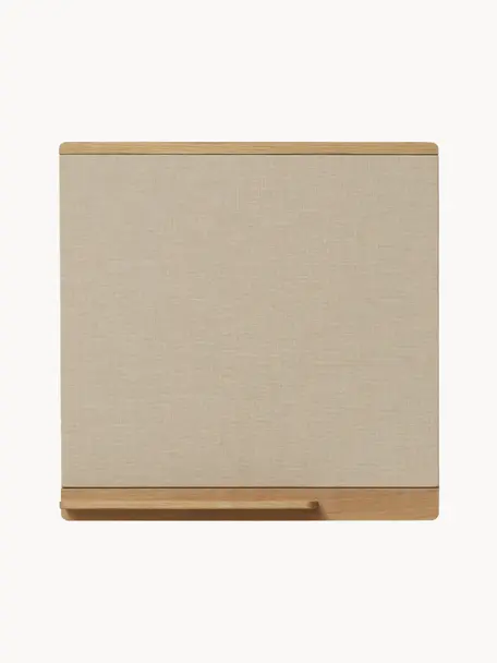 Prikbord Rim van eikenhout, Frame: eikenhout, geolied, Eikenhout, beige, B 75 x H 75 cm