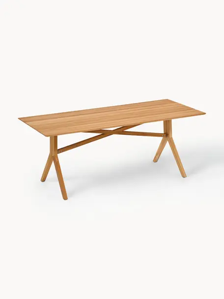 Tavolo da giardino in legno di teak fatto a mano Loft, varie misure, Legno di teak, Legno di teak, Larg. 200 x Prof. 90 cm