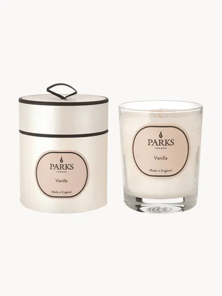 Geurkaars Aromatherapy (vanille), Houder: glas, Vanille, Ø 8 x H 9 cm