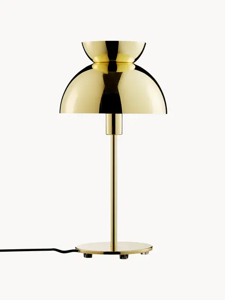 Designová stolní lampa Butterfly, Lesklá zlatá, Ø 21 cm, V 40 cm