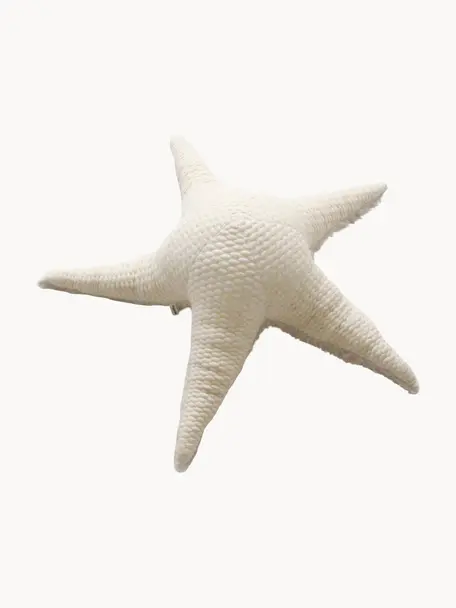 Coussin peluche artisanal SeaStar, larg. 95 cm, Blanc crème chiné, beige clair, larg. 95 x haut. 26 cm