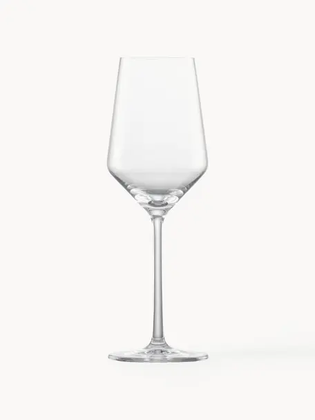 Kristall-Weißweingläser Pure, 2 Stück, Tritan-Kristallglas

Bring den Glanz von Kristallglas auf Deinen Esstisch! Das Glas ist außergewöhnlich transparent und schwer, dadurch fühlt es sich wertig an und sieht gleichzeitig auch noch gut aus. Zudem machen die filigranen Schliffe jedes Stück zu einem besonderen It-Piece, das sowohl praktisch als auch schön ist., Transparent, Ø 8 x H 22 cm, 300 ml