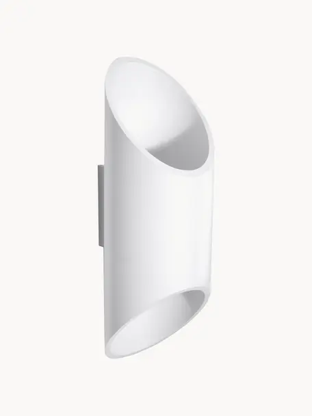 Aplique Nixon, Metal recubierto, Blanco, An 10 x Al 30 cm