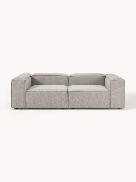 Modulares Sofa Lennon (3-Sitzer) aus Bouclé, Bezug: Bouclé (100 % Polyester) , Gestell: Massives Kiefernholz, Spe, Bouclé Taupe, B 238 x T 119 cm