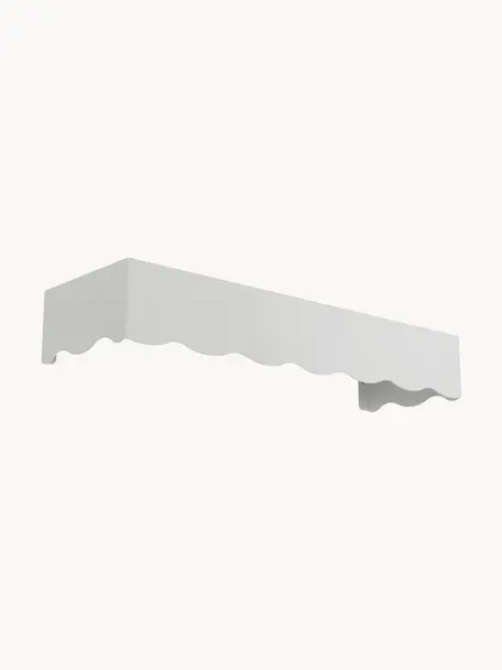 Metall-Wandgarderobe Waway, Stahl, pulverbeschichtet, Weiß, B 80 x H 25 cm