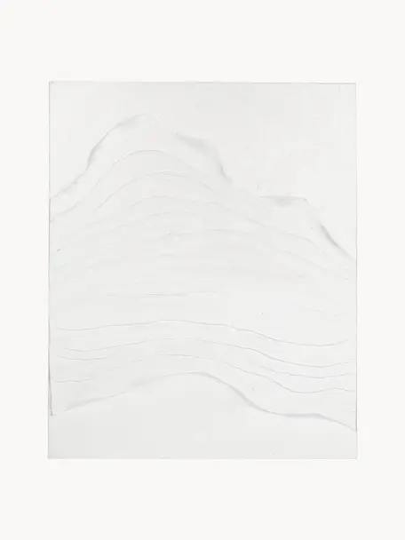 Maľba na plátne Texture, Biela, Š 80 x V 100 cm