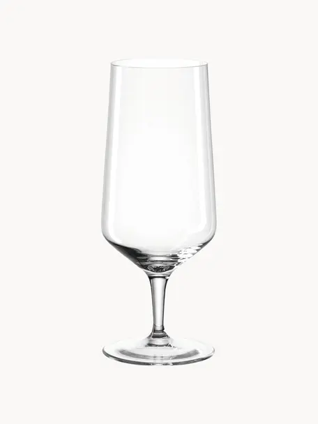 Biergläser Puccini, 6 Stück, Glas, Transparent, Ø 6 x H 19 cm, 410 ml