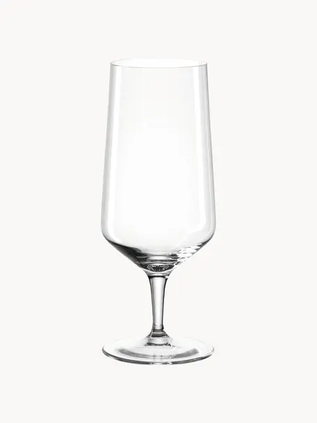 Verres à bière Puccini, 6 pièces, Verre, Transparent, Ø 6 x haut. 19 cm, 410 ml