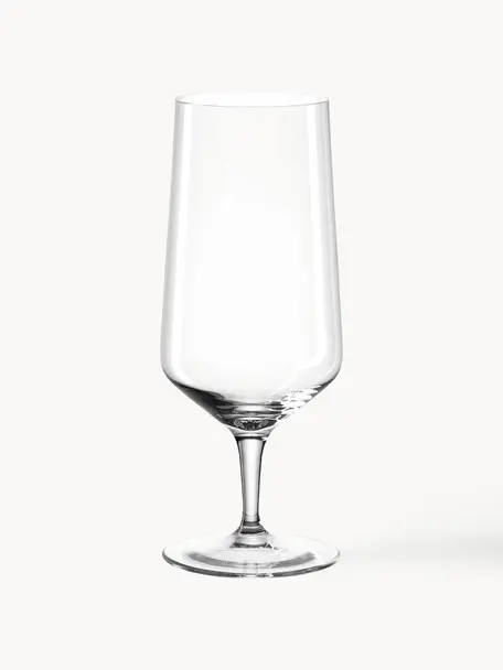 Biergläser Puccini, 6 Stück, Glas, Transparent, Ø 6 x H 19 cm, 410 ml