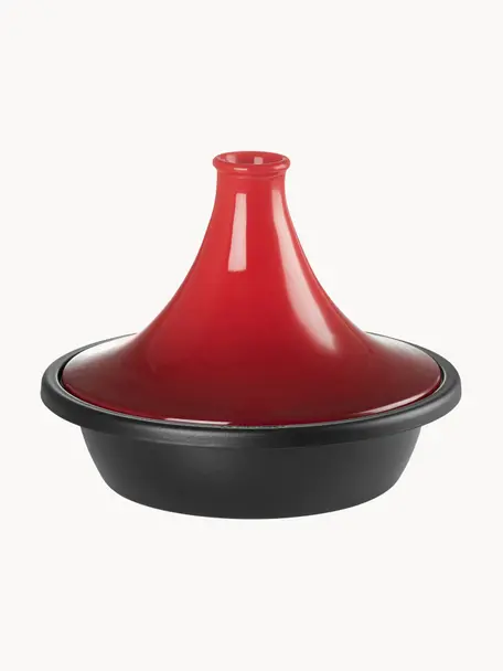 Tagine-Topf Creuset, Deckel: Steingut, Rot, Schwarz, Ø 32 cm x H 31 cm, 3.7 L