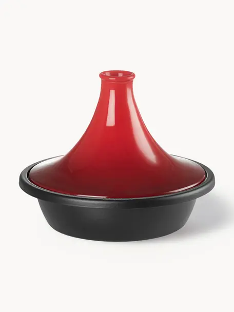 Tagine-Topf Creuset, Deckel: Steingut, Rot, Schwarz, Ø 32 cm x H 31 cm, 3.7 L