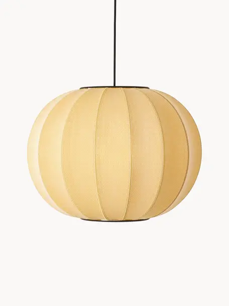 Lampa wisząca Knit-Wit, Ochrowy, Ø 45 x 36 cm