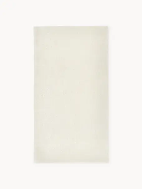 Ručně tkaný viskózový koberec Ezra, Krémově bílá, Š 80 cm, D 150 cm (velikost XS)