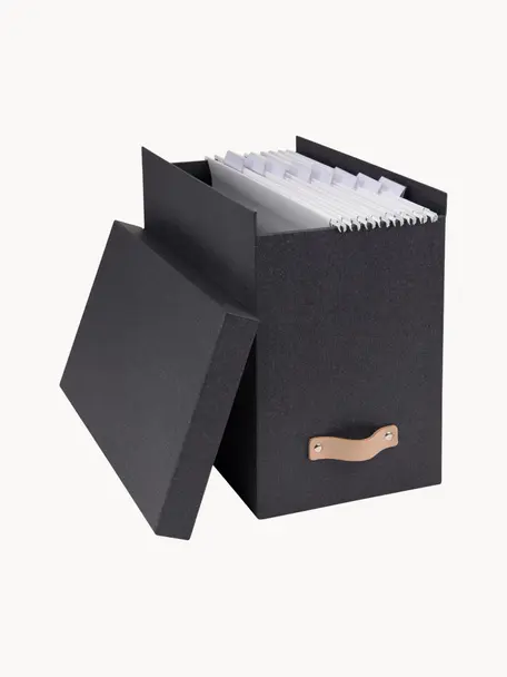 Závěsný organizér s 8 složkami Johan II, Antracitová, Š 19 cm, V 27 cm