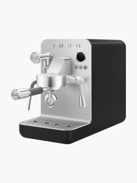 Macchina per caffè espresso Mini Pro, Acciaio inossidabile rivestito, Nero, argentato, Larg. 22 x Alt. 36 cm