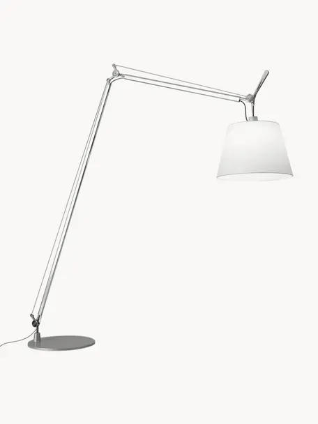 Grande liseuse orientable Tolomeo Maxi, Blanc, argenté, haut. 251 cm