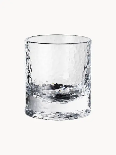 Verres à eau avec surface structurée Forma, 2 pièces, Verre, Transparent, Ø 9 x haut. 10 cm x 300 ml