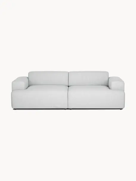 Sofa Melva (3-Sitzer), Bezug: 100% Polyester Der hochwe, Gestell: Massives Kiefernholz, FSC, Webstoff Hellgrau, B 238 x T 101 cm
