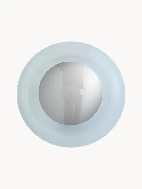 Malé stropní/nástěnné svítidlo Horizon, ručně foukané, Transparentní, stříbrná, Ø 21 cm, V 17 cm