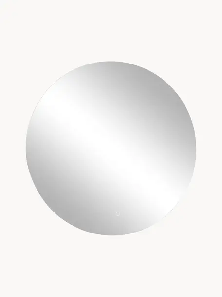Ronde wandspiegel Galaxy met LED-verlichting, diverse maten, Spiegelglas, Zilverkleurig, Ø 60 cm