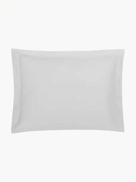 Funda de almohada de satén Premium, 50 x 70 cm, Gris claro, An 50 x L 70 cm