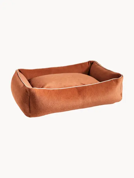 Samt-Hundebett Classic, in verschiedenen Grössen, Bezug: Samt (100 % Polyester), Samt Terrakotta, B 68 x T 55 cm