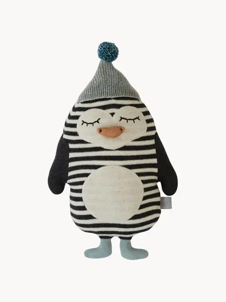 Peluche pinguino soffice Bob, Cotone, Multicolore, Larg. 18 x Alt. 26 cm
