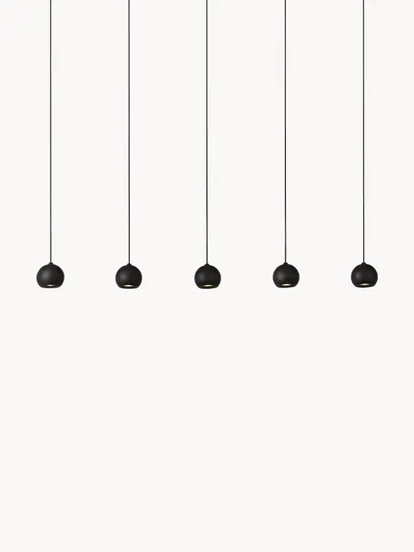 Grote cluster hanglamp Eindhoven, Zwart, B 160 x H 20 cm