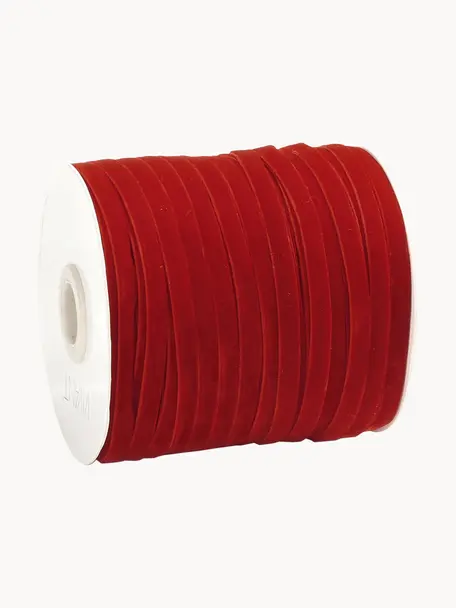 Stuha na dárky Velveta, Nylon, Červená, Š 0,6 cm, D 10 000 cm
