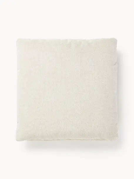 Cojín sofá Melva, Funda: 100% poliéster, Tejido blanco Off White, An 50 x L 50 cm