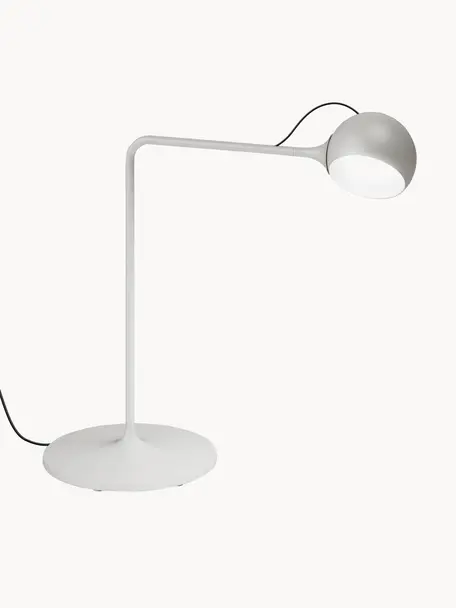 Lampe de bureau LED orientable Ixa, intensité lumineuse variable, Grège, larg. 40 x haut. 42 cm