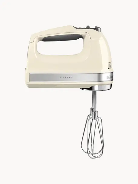 Sbattitore elettrico KitchenAid, Bianco crema lucido, Larg. 15 x Alt. 20 cm