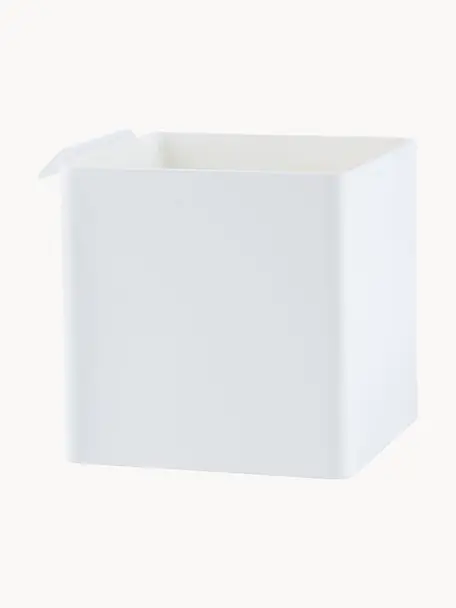 Ocelový kuchyňský úložný box Flex, Potažená ocel, Bílá, Š 11 cm, V 11 cm