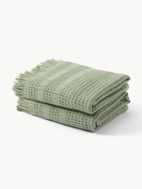 Ręcznik Yara, różne rozmiary, Oliwkowy zielony, Ręcznik, S 50 x D 100 cm, 2 szt.
