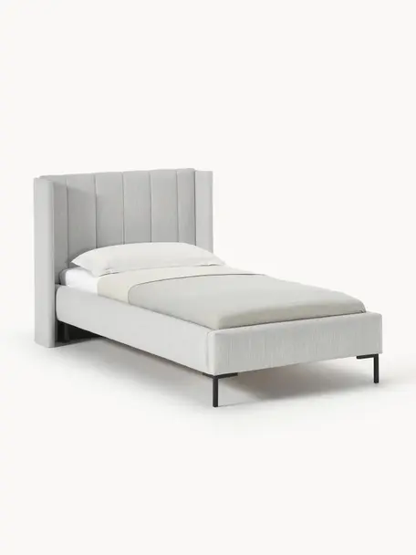 Jednolôžková posteľ Dusk, Svetlosivá, Š 90 x D 200 cm