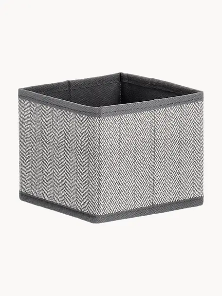 Boîte de rangement pliable Tidy, larg. 14 cm, Tons gris, larg. 14 x prof. 14 cm