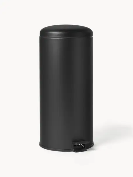 Odpadkový koš s pedálovou funkcí Rafa, 30 l, Černá, Ø 30 x V 66 cm, 30 l