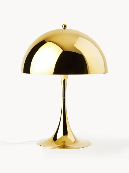 Lampe à poser Panthella, haut. 44 cm, Acier doré, Ø 32 x haut. 44 cm