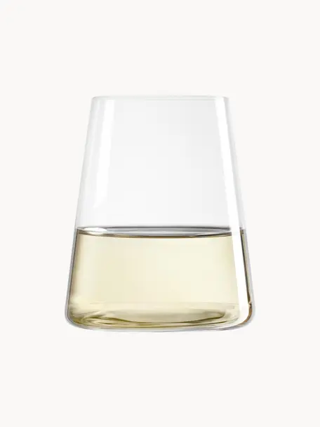 Szklanka ze szkła kryształowego Power, 6 szt., Szkło kryształowe, Transparentny, Ø 9 x W 10 cm, 380 ml
