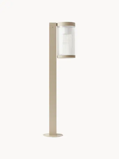 Dimmbare Outdoor-Stehlampe Coupar, Beige, Ø 14 x H 80 cm