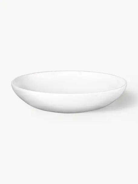 Hluboký talíř z kostního porcelánu Fine Bone China à table, Porcelán Fine Bone China, Lesklá bílá, Ø 22 cm, V 5 cm