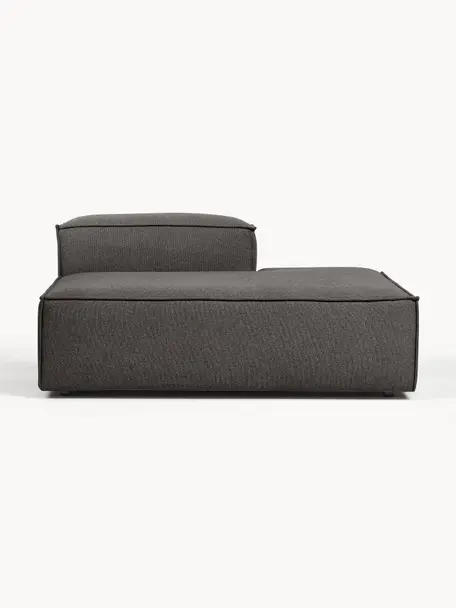 Chaise longue module Lennon, Bekleding: 100% polyester De slijtva, Frame: massief grenenhout, multi, Poten: kunststof Dit product is , Geweven stof antraciet, B 150 x D 123 cm, rugleuning links