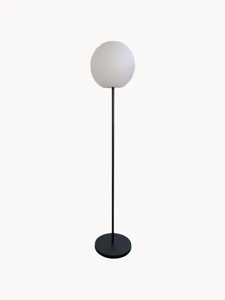 Lampadaire d'extérieur LED mobile à intensité variable Luny, Blanc, noir, Ø 30 x haut. 150 cm